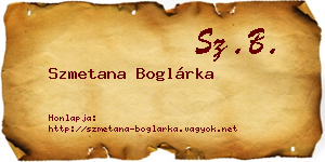 Szmetana Boglárka névjegykártya