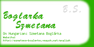 boglarka szmetana business card
