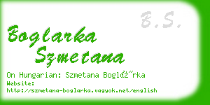 boglarka szmetana business card